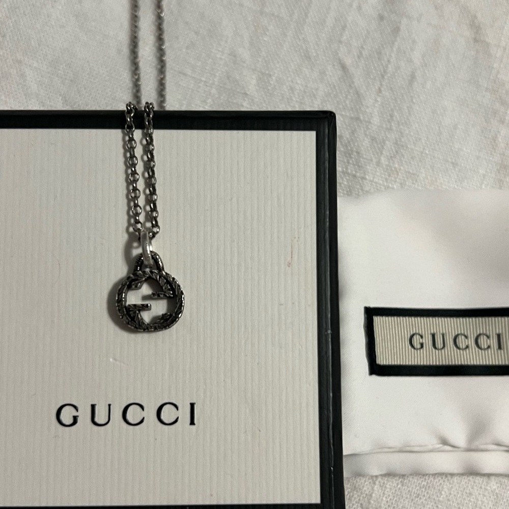 Gucci interlocking necklace.